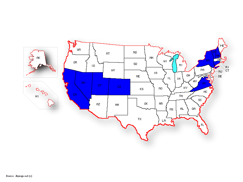 US map states where state law supersedes HIPAA